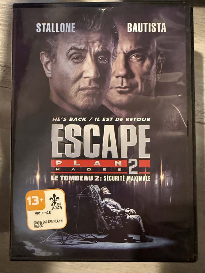 dvd – escape plan 2 (2018)