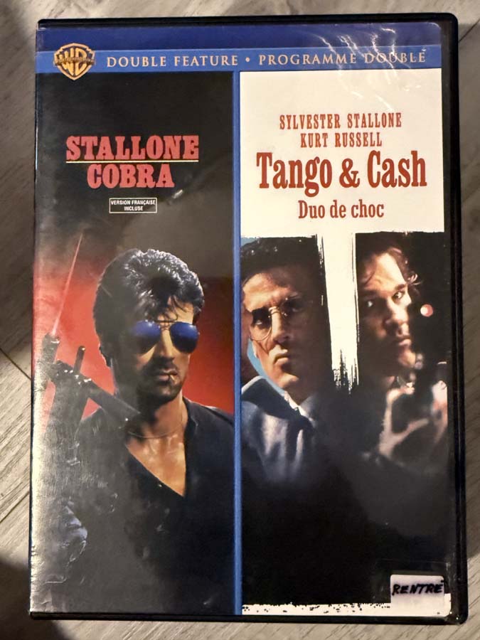 dvd – Cobra / Tango & Cash (double feature)