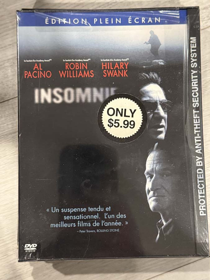 dvd – insomnia (2002) snapcase (new seal)