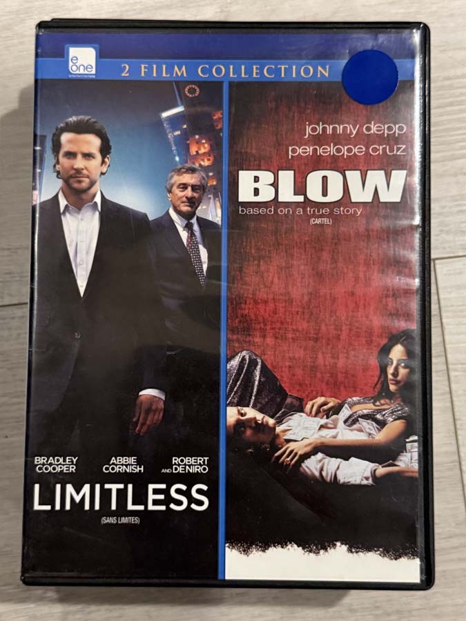 dvd – limitless / blow (double feature)