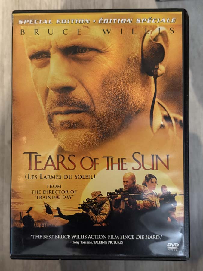 dvd – tears of the sun (2003)