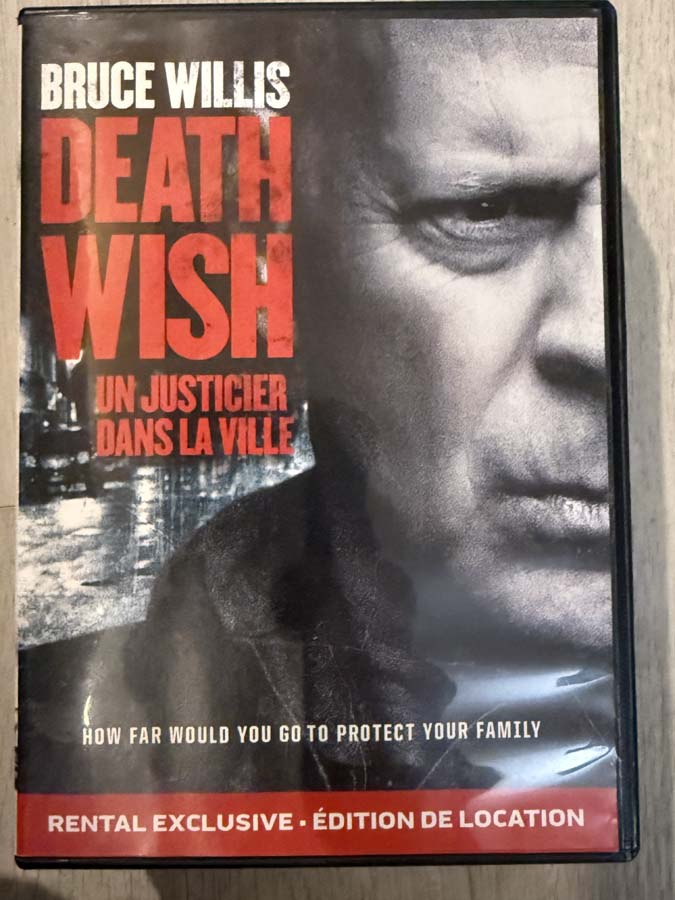 dvd – death wish (2018)