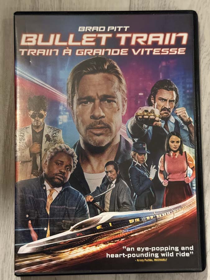 dvd – bullet train (2022)