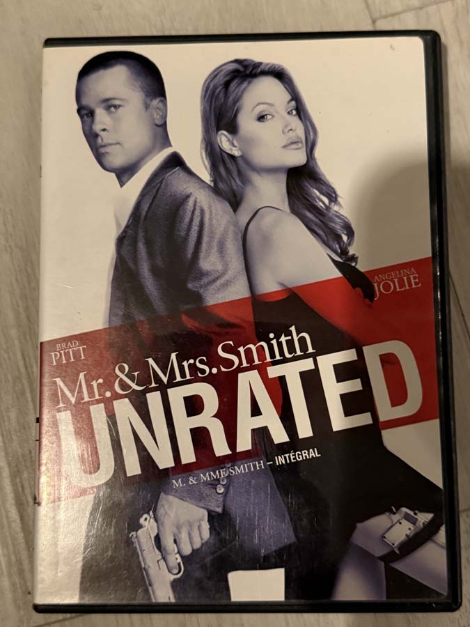 dvd  – mr and mrs smith (2005) unrated