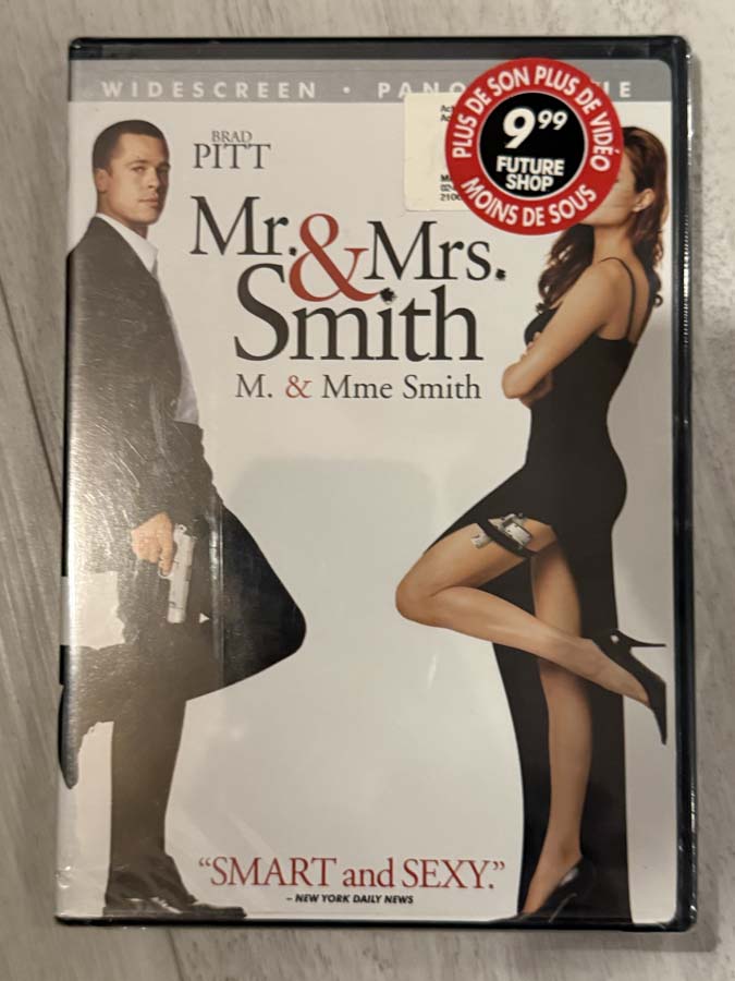 dvd – mr and mrs smith (2005) new seal