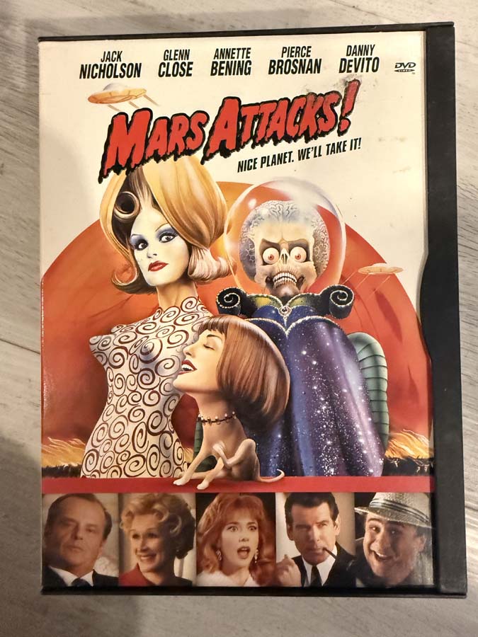 dvd – mars attacks (1996) snapcase