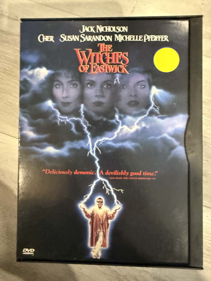 dvd – the witches of eastwick (1987) snapcase