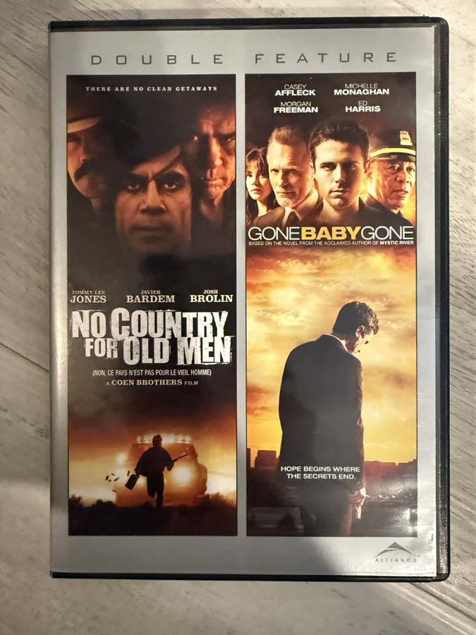 dvd – No Country for Old Men / Gone Baby Gone