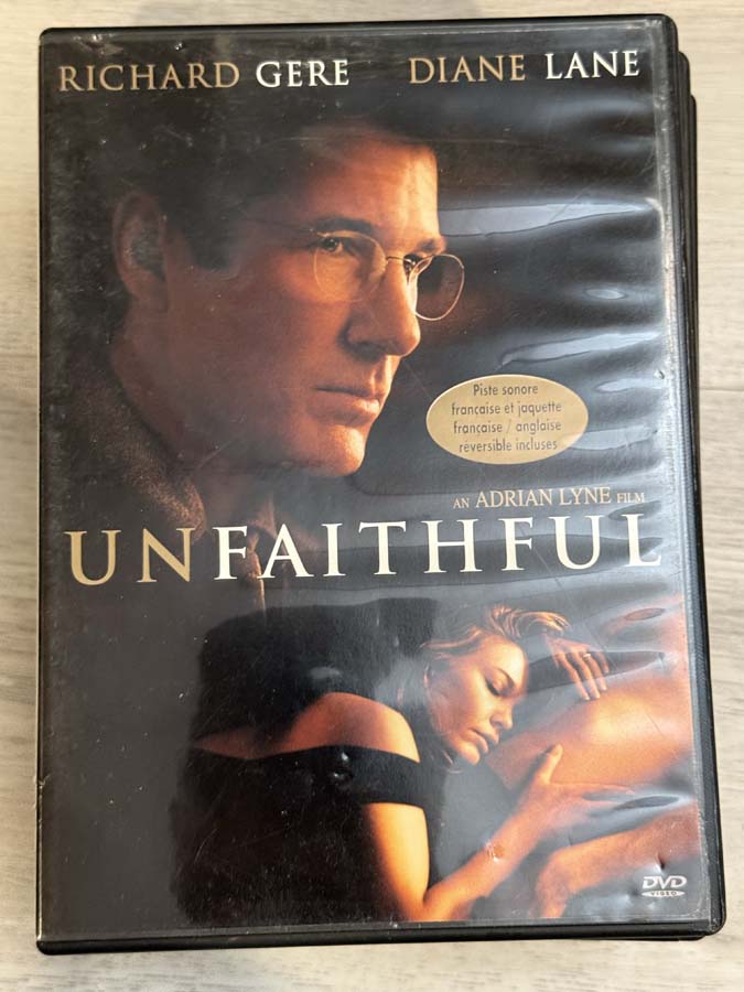 dvd – unfaithful (2002)