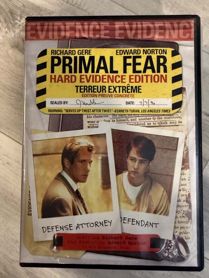 dvd – primal fear (1996)