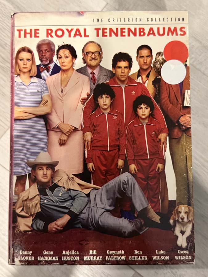 dvd – the royal tenenbaums (2001) criterion collection