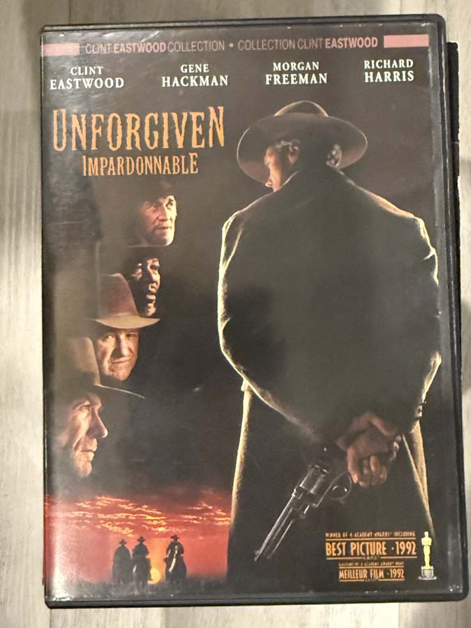dvd – unforgiven (1992)