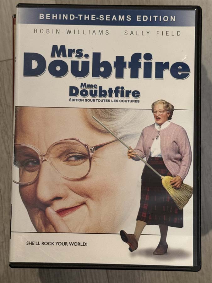dvd – mrs doubtfire (1993)