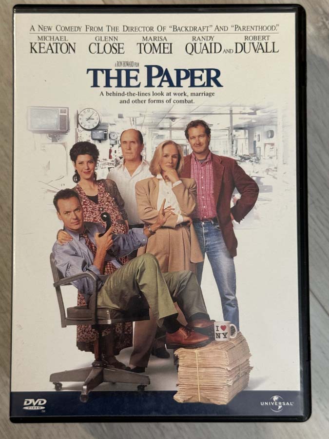 dvd – the paper (1994)