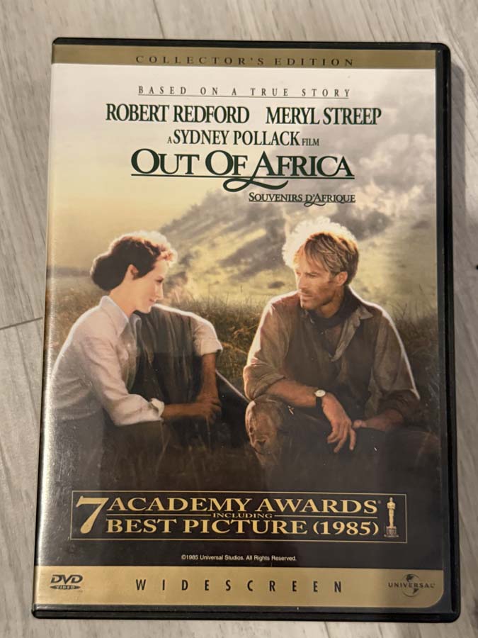 dvd – out of africa (1985)