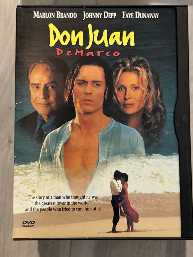 dvd – don juan demarco (1994) snapcase