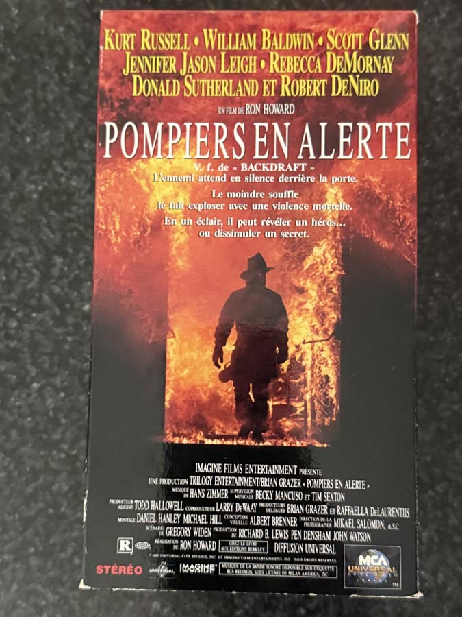 vhs – pompiers en alerte (1991)