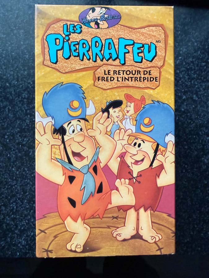 vhs – les pierrafeu : le retour de fred l’intrepide