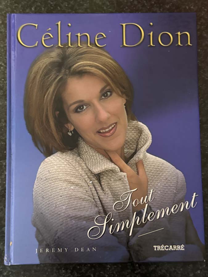 book –  celine dion  tout simplement