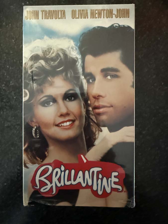 vhs – grease (1978) brillantine