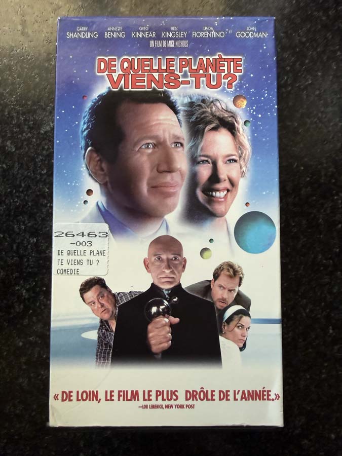 vhs – De quelle planète viens-tu ? (2000)