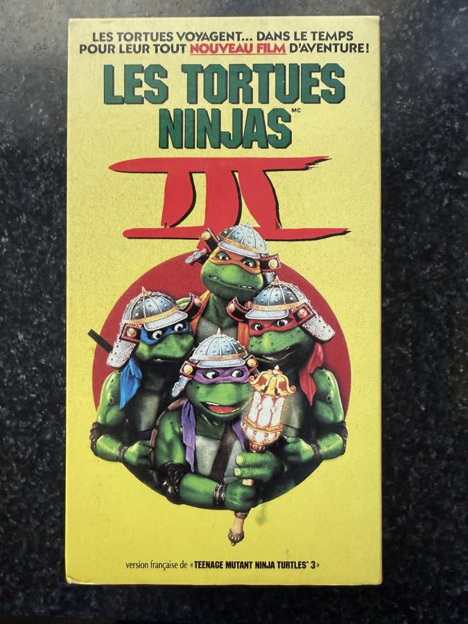 vhs – Teenage Mutant Ninja Turtles 3 (1993)