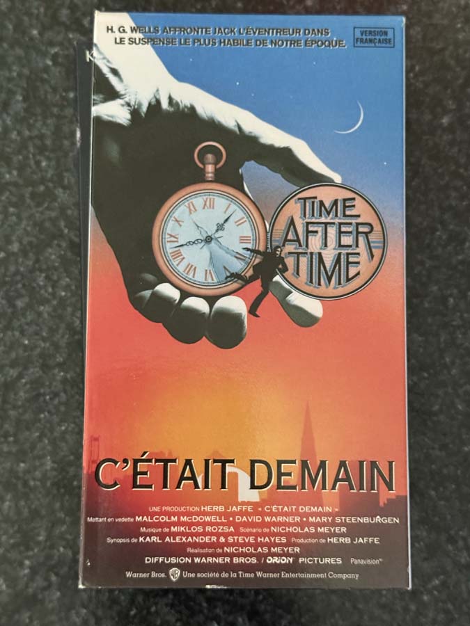 vhs – C’était demain (Time After Time) 1979