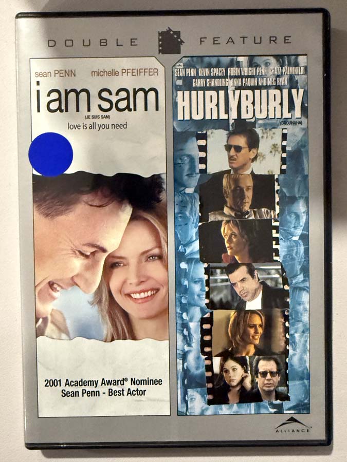 dvd – I Am Sam / Hurlyburly (Double Feature)