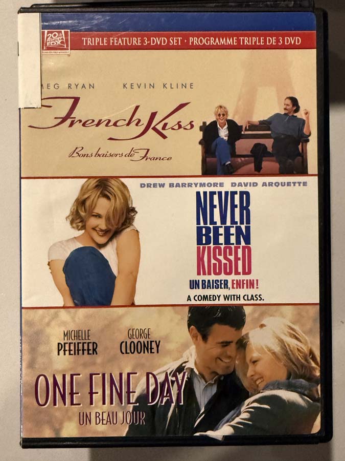 dvd – French Kiss / Never Been Kissed One Fine Day